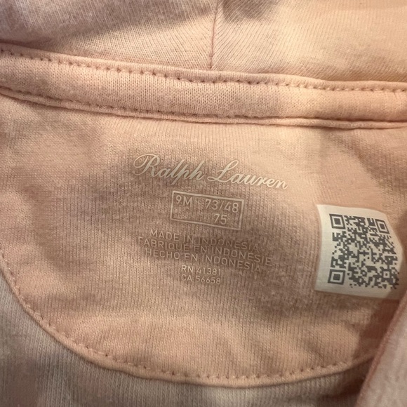 Polo by Ralph Lauren Floral Velour jogger set. Size 9 months - Picture 7 of 8